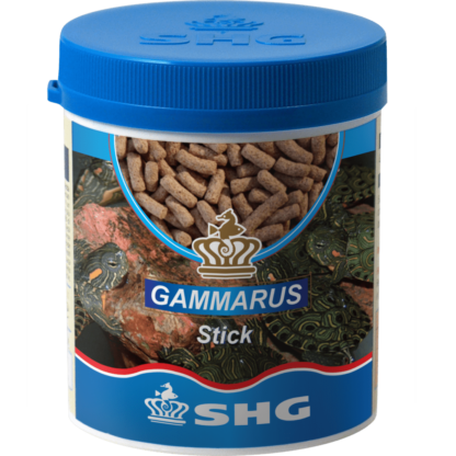 confezione di gammarus stick, mangime per tartarughe d'acqua